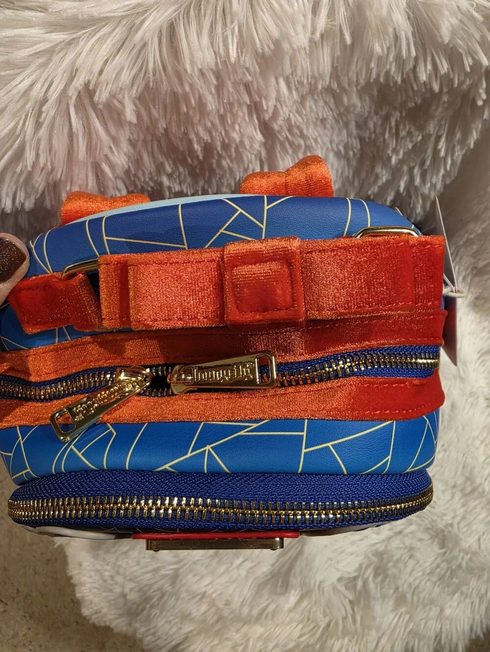 Loungefly Beauty and the Beast Stained Glass backpack & Wallet Set